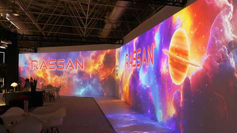 Innovation in Rasan’s Booth: A Fusion of Video Mapping, Interactive Wall, and Gamification at the Tehran Building Exhibition